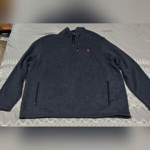 Polo Ralph Lauren Navy Quarter Zip Fleece Size XXL